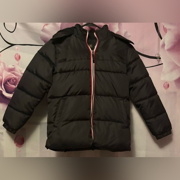 Extreme Children’s Black Puffer Jacket with fleece lining Size 7 - Picture 1 of 7
